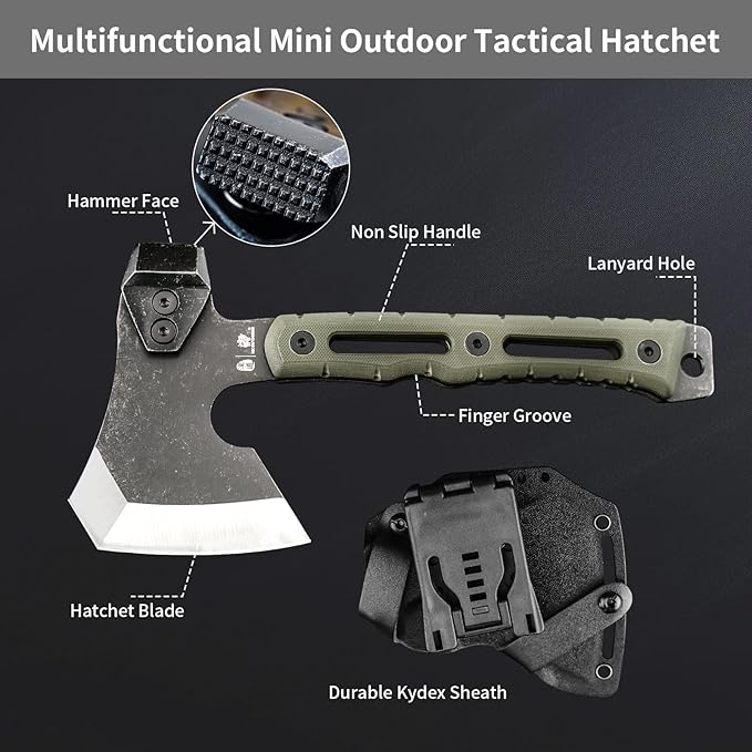 HX OUTDOORS 19 In 1 Multitools Pliers with Fire Starter Small Survival Camping Hatchet
