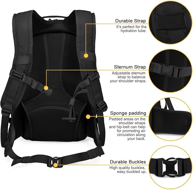 Mardingtop Tactical Molle Backpack for Men- 18L/28L EDC Hiking &amp Motorcycle Backpack