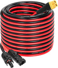 MOOKEERF Solar to XT60 Extension Cable 10AWG 40FT Solar Connector to XT60 Adapter Cable for Solar Panel to Portable Power Station Solar Generator Battery Pack
