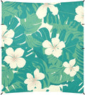 Seamless Pattern Monkey Palm Tropical Hawaiian_2 Beach Canopy UPF50 Waterproof Sun Shelter with Sand Shovel Sandbags for Backyard and Camping
