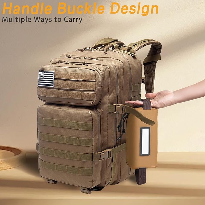 Tactical Ammo Pouch Loose Sacs Ammunition Carrier Bag with ID Patches