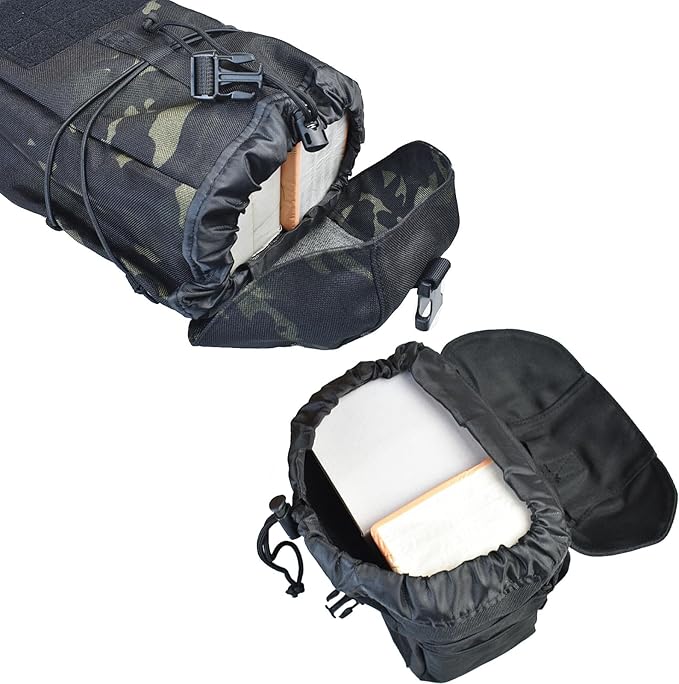 Tactical Molle Pouch Large Capacity Dump Pouch Drawstring Magazine Tactical Utility Pouch Recycling Pouch Bag Belt Waist Bag