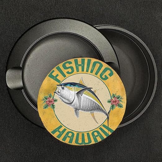 Metal Zyn Container - Metal Zyn Holder - Zyn Metal Can - Metal Container for Zyn Holder - Metal Zyn Pouch Cans - Smell Proof Container for Zyn - Metal Zyn Pouch - Yellow Fin Tuna Fishing Hawaii