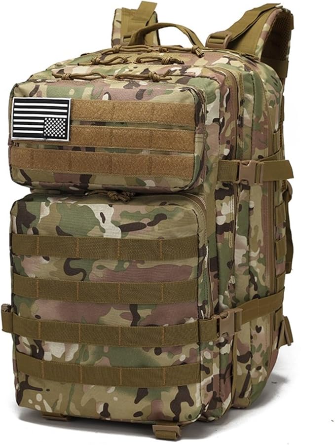 Outdoor sports large capacity backpack camping hiking 3P tactical waterproof mountaineering multifunctional computer