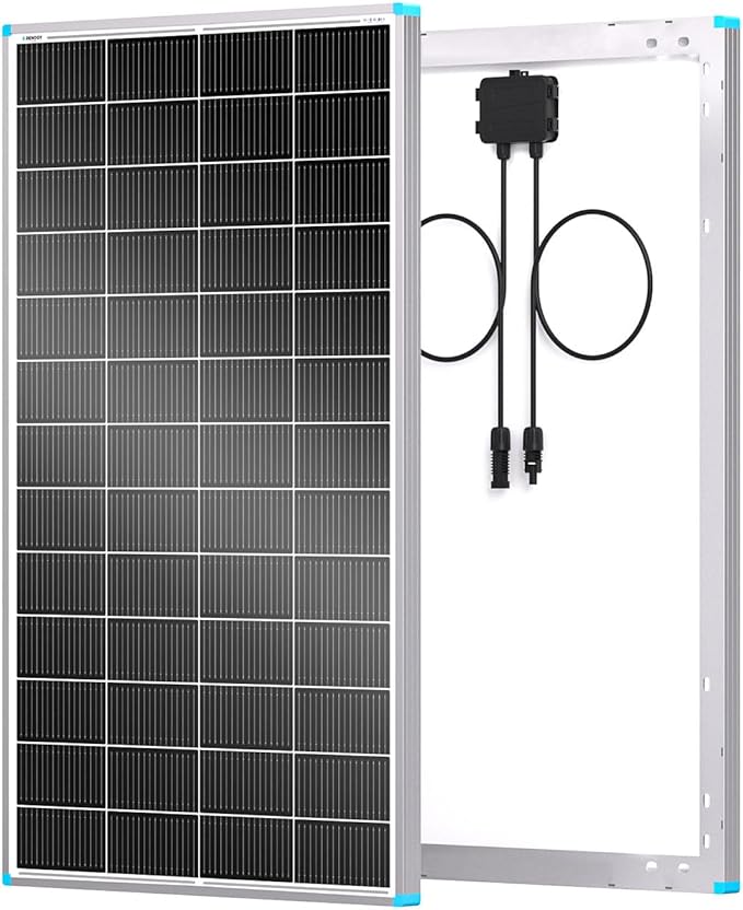 Renogy Solar Panels 200 Watt N-Type 24 Volt 200W Solar Panel 16BB 25% High-Efficiency Solar Cell 24V PV Module Power Charger for Class B Van RV Marine Cabin Roof Home Farm