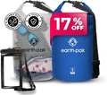 Earth Pak Waterproof Dry Bag - Roll Top Waterproof Backpack Clear 5L &amp Blue 5L