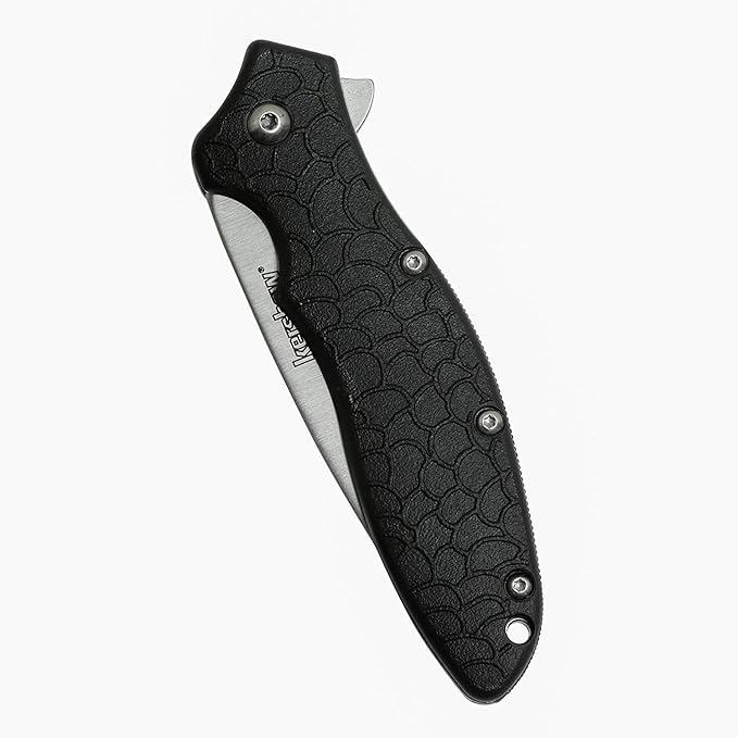 Kershaw Oso Sweet EDC Pocketknife 3 8Cr13MoV Steel Drop Point Blade Assisted Folder Opening with Flipper Liner Lock System Black