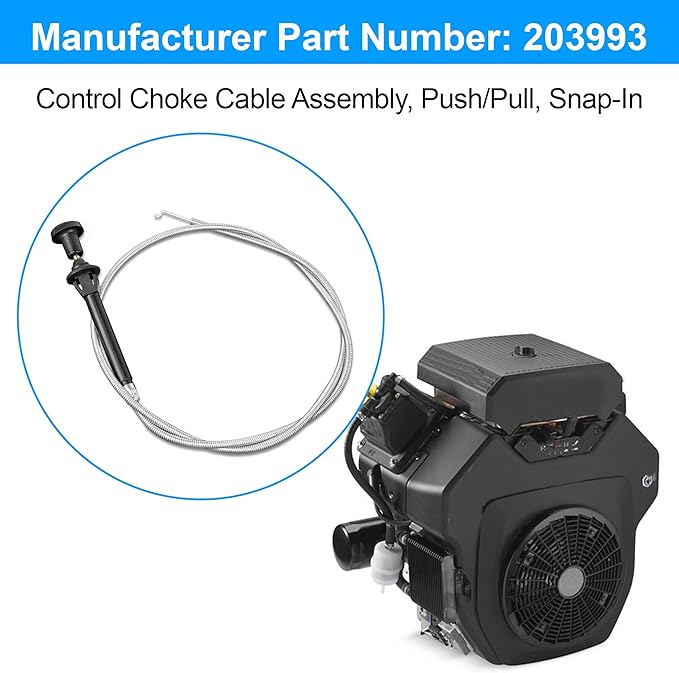 203993 Control Push/Pull Snap-In 36.0 w/1.750 Extension for 250 NT Bobcat Engine Driven Welding Generator CH-20 Kohler Engines