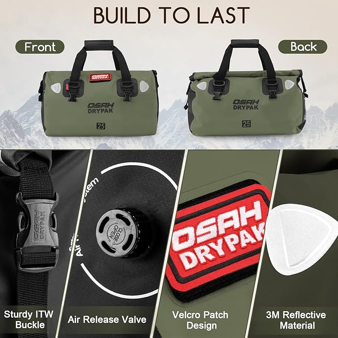 25L Waterproof Duffel Bag &amp 25L Dry Bag