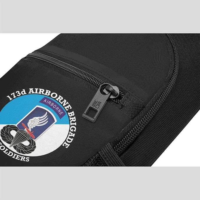 173 Airborne Brigade with Jump Wings Chest Pack Leisure Shoulder Crossbody Chest Bag