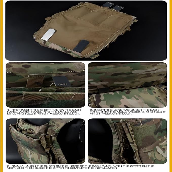 Tactical Supplement Pack High-Strength Nylon Expansion Bag Quick-Pull Head &amp Detachable Plate For Tactical Games