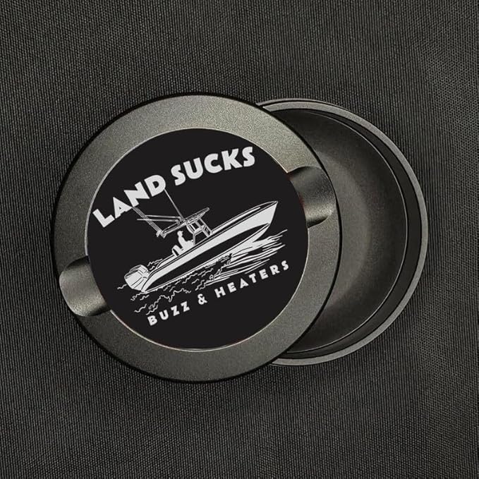 Buzz &amp Heaters Metal Container for Zyn | Metal Holder for Zyn |Metal Can for Zyn | Metal Container for Zyn Gift for Him | Metal Case for Zyn | Subdued Fishing Containers for Zyn | Land Sucks