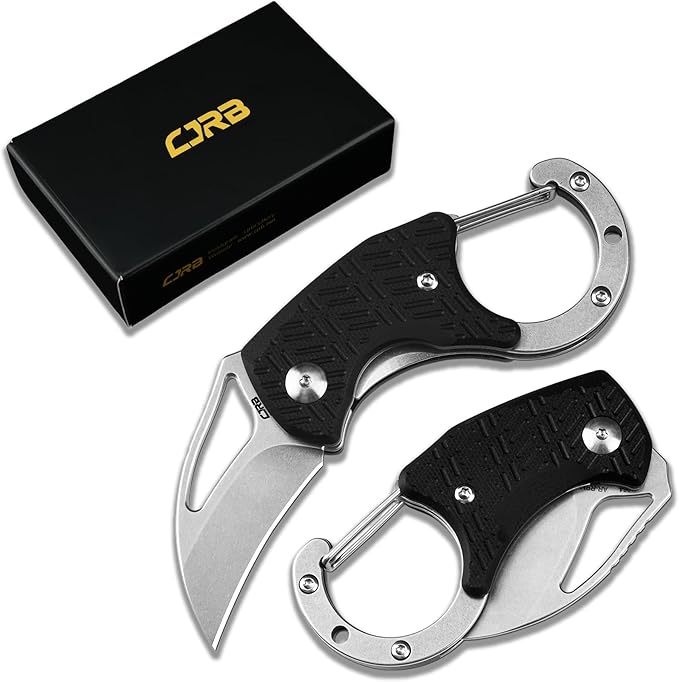CJRB Anansi Small Folding Utility Knife Pocket Knife with 1.61'' AR-RPM9 Steel G10 Handle EDC for Men(1964)