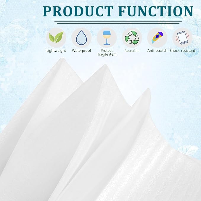 100Pack Packing Foam Pouches 12x16 Inch Large Cushion Foam Wrap Pouches Protect Mugs Glasses Ceramics and Dishes Plate Packing Sleeves for Moving Packing Supplies for Fragile Item