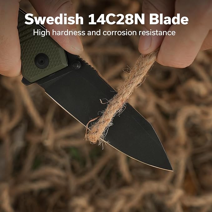 CIVIVI Placoid Pocket Knife for EDC Folding Knife with 3.67 14C28N Blade G-10 Handle For Men Women Gift C23079-3
