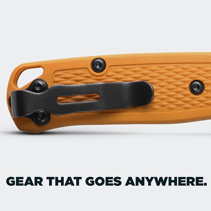 Benchmade - Mini Bugout Outdoor EDC Folding Knife Drop-Point Blade with Daybreak Grivory Handle (533-08)
