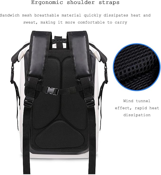 30L Waterproof Backpack Heavy Duty Water Sports Dry Bag Roll Top Waterproof Bag for Kayaking Hiking Swimming Boating BeachBlue