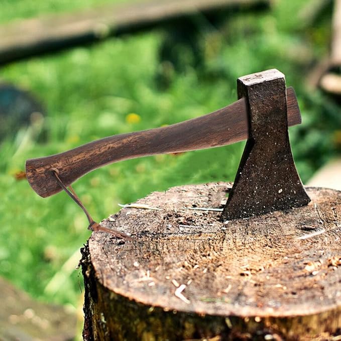 Sosoport 2pcs Wooden Axe Grip Replacement Handle Wood Axe Handle Comfortable Grip for Gardening Camping Hiking and Outdoor Activities