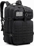 45L Tactical Backpack Military Tactical Bag Pack Army Molle Survival Bags Backpacks (black)