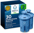 Brita Filter Replacements for Water Pitchers and Dispensers Elite NSF Certified to Remove 99% of Lead 2 Count Blue