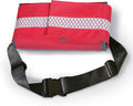 Empty First Aid Waist Bag Molle Medical Pouch with Belt EMS Fanny Pack with Three-piece SystemIFAK Medical Bag for CampingHiking or Traveling (Red)