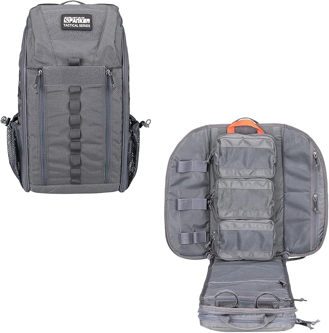 EXCELLENT ELITE SPANKER Medical Backpack Tactical Knapsack Outdoor Rucksack Camping Survival First Aid Backpack（Grey）