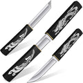 Purple Dragon Tanto Fixed Blade KnifeOutdoor Bushcraft and Survival KnifeFull Tang Outdoor Knives 2 in 1Ideal for CampingHiking-Outdoor Knives Christmas Gift for Men and Women