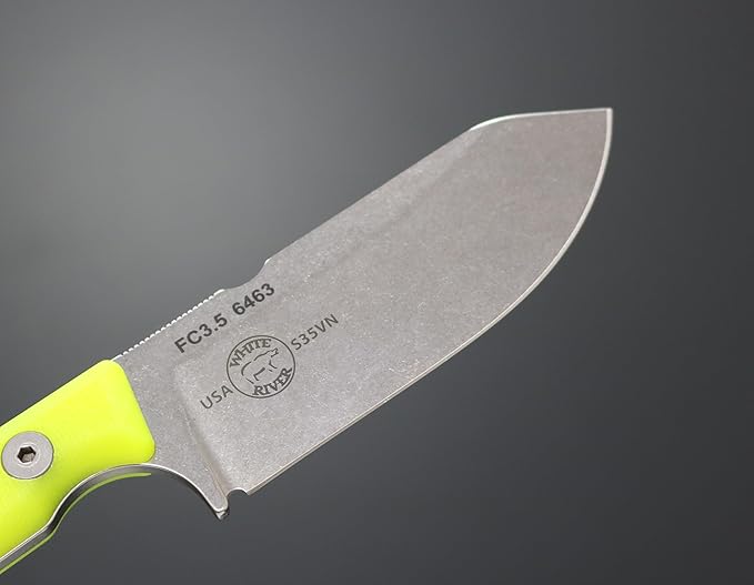 White River FIRECRAFT FC3.5 Fixed Blade Knife HI-VIS S35VN Steel