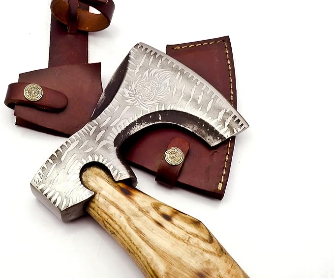 Custom Handmade Stainless Steel Viking Axe with Gorgeous and Solid Wood Handle (Y-07)