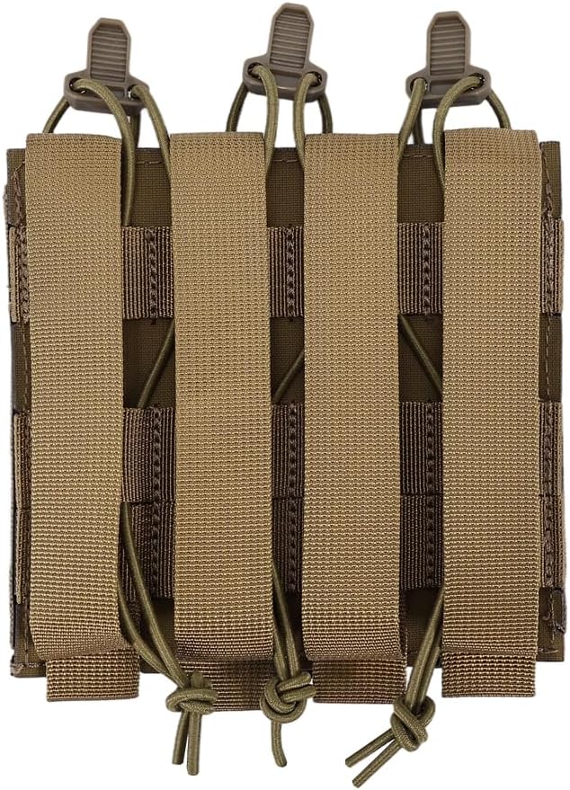 SINAIRSOFT Tactical Triple MP5 Mag Pouch Quick Pull Pistol Magazine Bag for Outdoor Vest Molle/Platform MP5 Pouch Holster