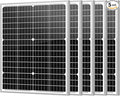 Newpowa 5 Pack Solar Panels 35W 24V 10BB High-Efficiency Monocrystalline Solar Panels Charges 24V Batteries of RV for Off-Grid Systems RV Boat Camper Trailer Gate Opener (175W Total)