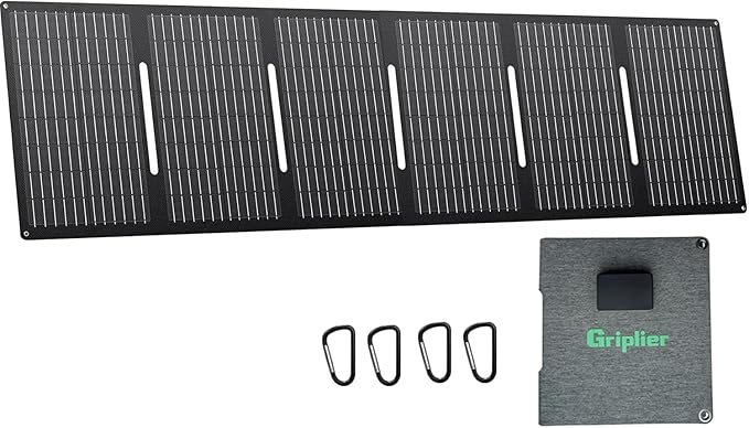 60W Portable Solar PanelsETFE Foldable Solar Panel with USB-C/USB-A/DC Ports for HikingCampingBackpackingIP65 Waterproof Small Folding Solar Charger for PhoneTabletsPower Bank