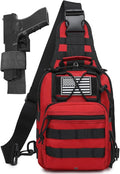 ATBP Small Tactical Sling Bag for Men with Holster Military EDC Shoulder Bag CCW Crossbody Bag 7 Liters