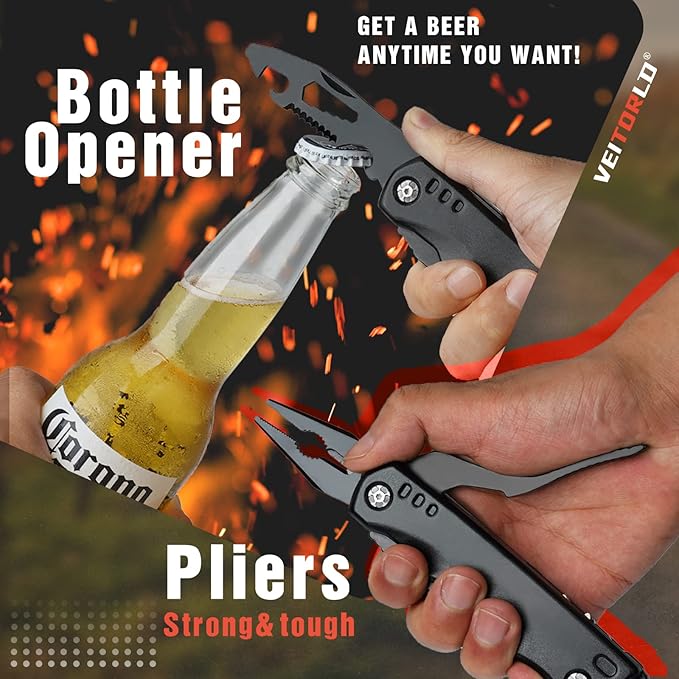 VEITORLD Gifts for Men Dad Him Fathers Day Unique Anniversary Birthday Gifts Idea for Men Him Husband Boyfriend All in One Tools Hammer Multitool Camping Hunting Hiking Presents Cool Gadgets