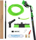 20 Feet Long Reach Solar Panel Cleaning Brush with Inline Water Filter Telescopic Extendable for Roof Mounted Solar Panel and Window Cleaning: Water Fed Pole Cleaning Kit