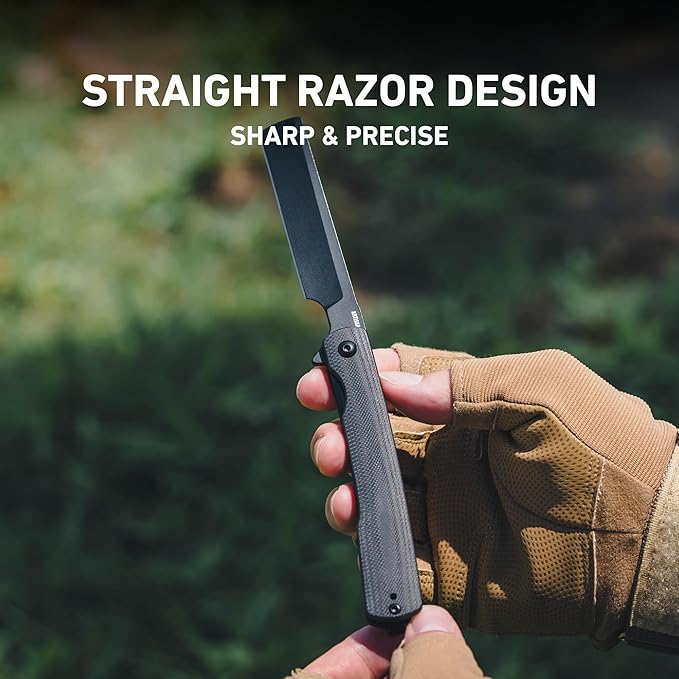 ARTISANCUTLERY Orthodox V2 Pocket Knife 3.54 AR-RPM9 Steel Blade G10 Handle Folding Knife for Camping Hiking 1883P Black(New Version)