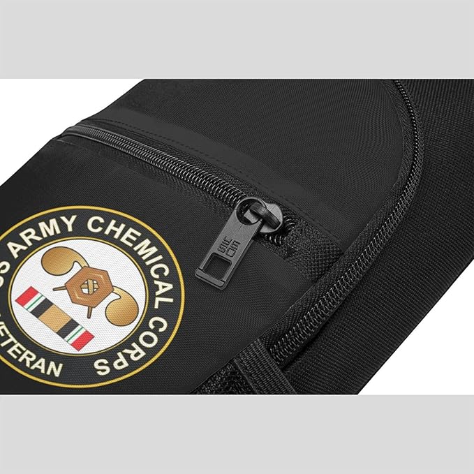 US Army Chemical Corps Iraq Veteran Chest Pack Leisure Shoulder Crossbody Chest Bag