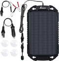 Sunway Solar Car Battery Trickle Charger &amp Maintainer 12Volt 8W Solar Panel Power Charger kit Portable Waterproof for Automotive RV Marine Boat Truck Motorcycle Trailer Tractor Powersports Snowmob