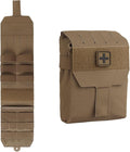 Small Tactical First Aid Pouch Lightweight Medical Kit Bag for MOLLE Straps Compact Organizer for Chest Rigs Battle Belts Hiking Packs