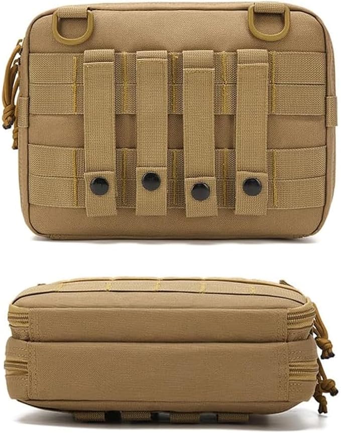 Tactical Molle Admin Pouch Outdoor Sports Medical First Aid EDC Pouch Vest Accessory for Camping Cycling Travel