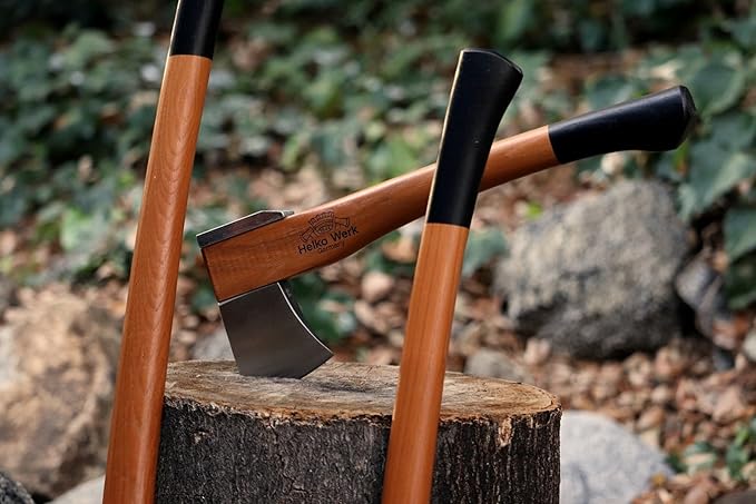 1844 Helko Werk Germany Vario Universal Hatchet - German Made Small Axe Hatchet and Pack Axe for Cutting Wood and Splitting Wood - Head 2 lbs Handle 18 in. (Universal Hatchet) #10051