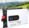 5000W Hybrid Solar Inverter 12V 24V 48V 60V 72V DC to 110V 220V AC Converter with LCD Screen Display Pure Sine Wave Inverter for Truck Home Vehicles Laptop Trip72V-5000W