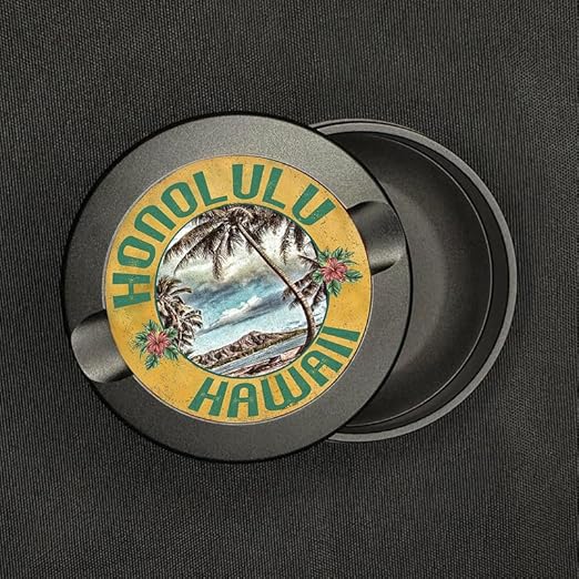 Metal Zyn Container - Metal Zyn Holder - Zyn Metal Can - Metal Container for Zyn Holder - Metal Zyn Pouch Cans - Smell Proof Container for Zyn - Metal Zyn Pouch - Honolulu Diamond Head Hawaii