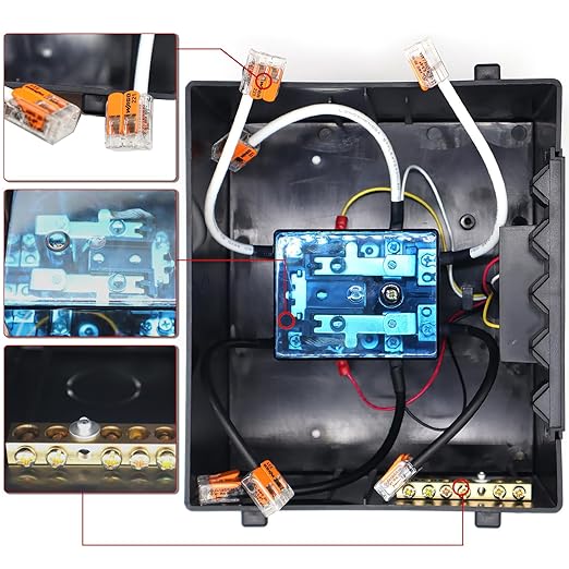 30 Amp Transfer Switch Automatic Transfer Switch for RV Travel Trailer and Camper Van Generator Transfer Switch for Inverter/Shore Power/Generators 120V