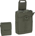 IDOGEAR Molle Dump Pouch Tactical Pouches Roll-up Drawstring Mag Pouches Foldable for Battle Belt Vest Plate Carrier Backpack Utility Folding Dump Pouch Waist Bag