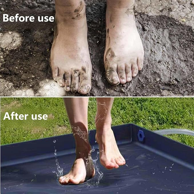 Camp Shower Floor with Drain Pipe Shower Floor Collapsible Ducha Portatil Adultos for Camping Beach Outdoor Shower
