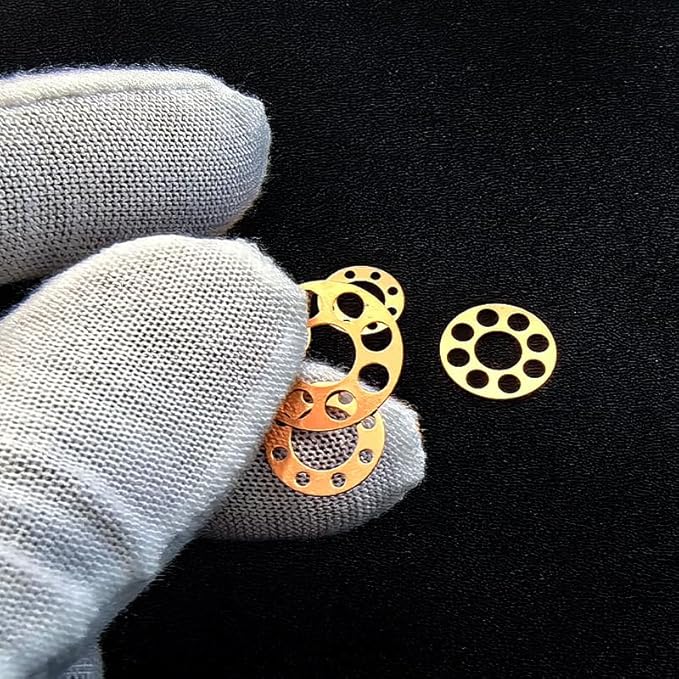 1 Set Custom CNC Brass Washer Gasket Replacement Fits for Chris Reeve Small Sebenza 21 DIY Making Accessory