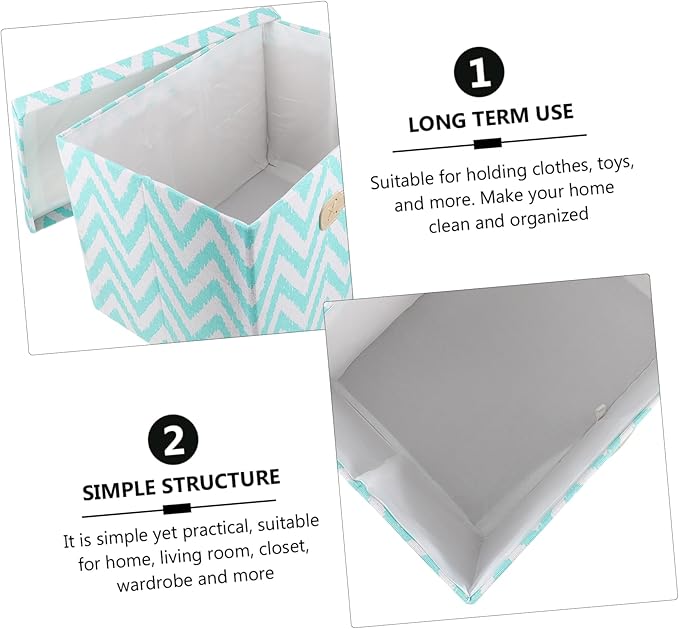 Convenient Multifunctional Storage Box for Home Use Breathable Fabric Organizer for Clothes Toys and Sundries Collapsible Design Pattern