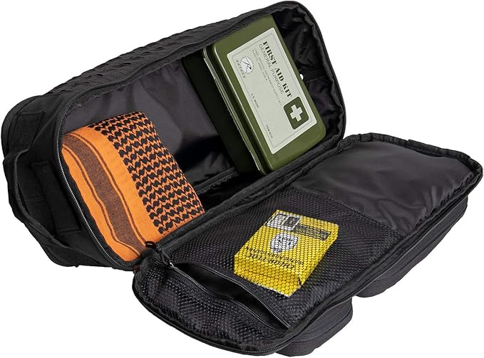 Rothco Tactical Single Sling Backpack With Laser Cut MOLLE (Black)