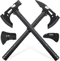 Freelander Tactical Axe 2 Pack Sharp Tomahawk with Sheath Portable Tomahawk with Clip and Bottle Opener Durable Survival Hatchet for Emergency Hiking and Camping for Men Women